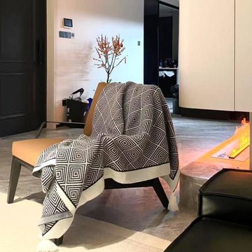 四季北歐簡約客廳沙發毯毛毯披肩空調床尾辦公室午睡車載蓋毯針織