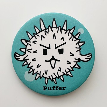 胸章海洋系列- 容易亢奮的河豚 | MonkeyCookie