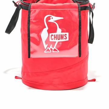 【CHUMS】CHUMS Logo Pop Up Trash Can快收式收納筒 紅色-CH623196R001