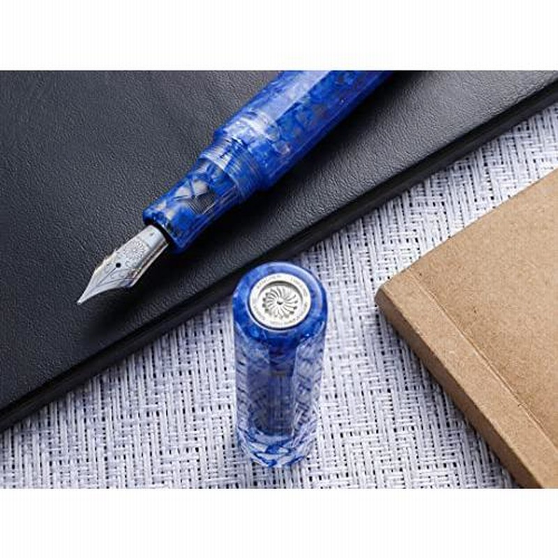 カレイド万年筆・ブルーマーブル・風雲