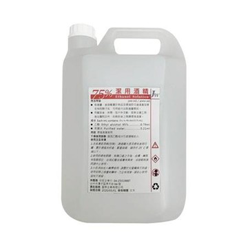 JW75%潔用酒精液4公升/桶 4桶/箱