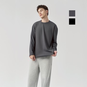 JERSCY [彈力造型領長袖TEE] t恤 長袖t恤 上衣 男長袖t恤 男生衣服 男裝 長袖 [2510102]