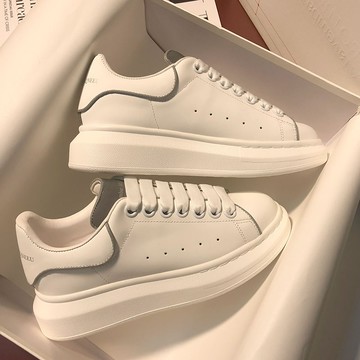 🔥台灣出貨🔥麥崑小白鞋男女鞋鞋子厚底休閒百搭運動鞋情侶增高闆鞋老爹鞋 厚底