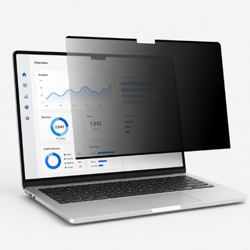【Deff】Macbook Neo/Air/Pro Nano-Suction防窺膜 無磁鐵 奈米吸附