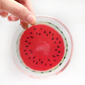 【聖誕節快速出貨】【療癒禮物】水果切片西瓜晶透壓克力杯墊