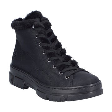 RIEKER BLACK CASUAL CLOSED LADIES MID HEIGHT BOOTS 黑色女款鞋子