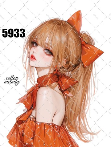 原創貼紙 no.5933 人物貼紙 原創貼紙 女孩貼紙 原創人物貼紙