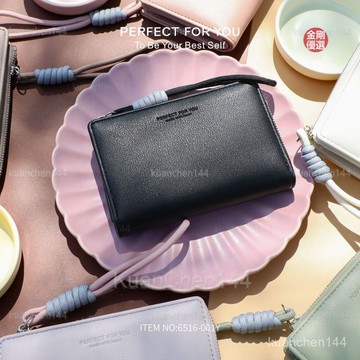 皮夾女 女錢包 女錢包 多卡位 大容量 零錢包 韓版新款女士錢包輕奢休閒錢包女時尚百搭多卡位拉鏈錢夾 手拿包女 女手拿包