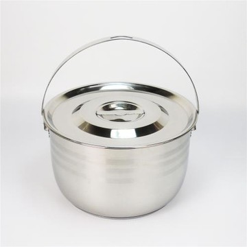 湯鍋加厚不銹鋼燉鍋 鍋具廚房用品電磁爐通用手提復底煮粥煮面鍋