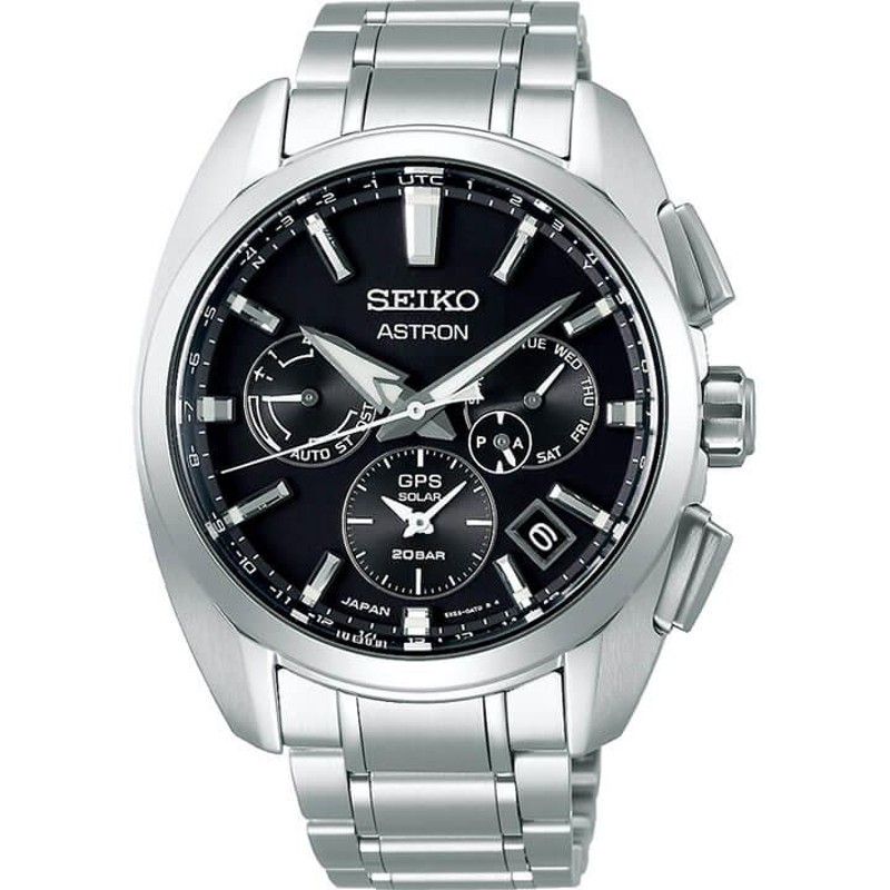 ASTRON アストロン SEIKO セイコー ソーラーGPS衛星電波修正 5X メンズ 腕時計 黒 ブラック シルバー SBXC067 |  LINEブランドカタログ