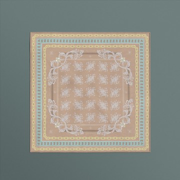 Brown Rose  仿絲絲巾 方巾 | 50x50cm