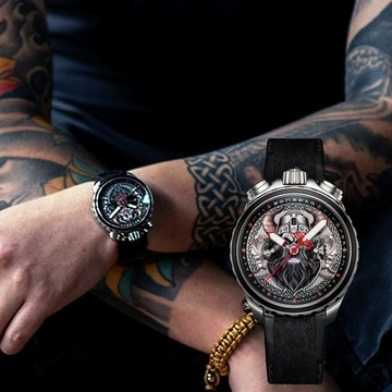 BOMBERG 炸彈錶 Bolt-68 戰士系列 維京戰士計時手錶 寵爸時刻 送禮推薦 BS45CHSS.066-2.12