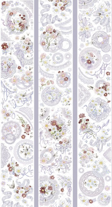 花野似夢  PET 琉璃光 和紙膠帶   10米卷