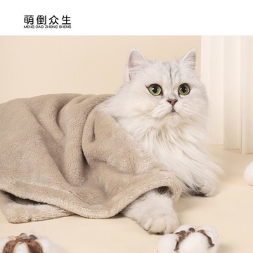 萌倒眾生狗狗毛毯貓咪毯子保暖睡覺秋冬貓狗墊子法蘭絨貓狗窩睡墊