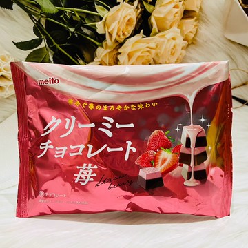 日本 meito 名糖 草莓可可風味糖 105g