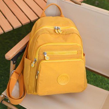 都市簡約女士雙肩包輕便背包牛津布多層拉鏈袋大容量學生出行書包