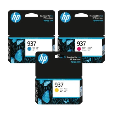 【3彩色組】HP 937 4S6W2NA 藍+ 4S6W3NA 紅+ 4S6W4NA 黃 原廠墨水匣 適用OJ 9120/9110/9130/9720/9730