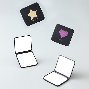 小隨身攜帶迷你鏡雙面便攜學生手持折疊鏡子家用小型女隨身化妝鏡