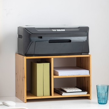 免運 桌面置物架 收納櫃  打印機架子置物架多層收納架辦公室雙層簡約簡易桌面家用復印機架 可開發票 快速出貨