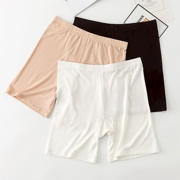 白鳥麗子 [現貨快出] 短褲 舒適純色莫代爾內搭鬆緊安全褲