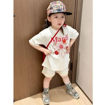 🍀AY🍀 兒童短袖 男童短袖 女童短袖 兒童半袖上衣 新款薄款 兒童夏裝 女寶寶休閒上衣 小童半袖穿搭