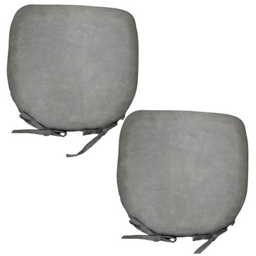 J&N 灰韻仿亞麻餐椅墊 2個  41 x 40 x 3cm  灰色