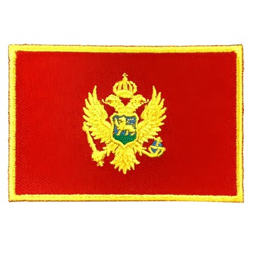 A-ONE 國旗刺繡布貼 DIY國旗刺繡徽章 8x5cm 背部自黏膠 台灣製  彩色  1個