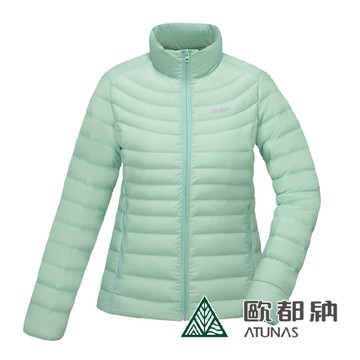 【ATUNAS 歐都納 女款 KEEP WARM輕量羽絨外套《粉豆綠》】A1GA2235W/保暖機能外套