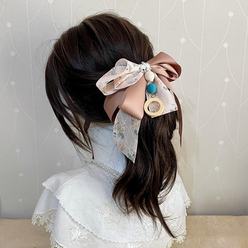 奶橘立體蝴蝶結馬尾夾 香蕉夾 大腸圈髮圈 髮夾 相交夾 邊夾 髮叉