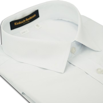 【金安德森】白色斜紋窄版長袖襯衫-長袖(轉)