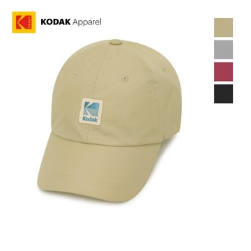 【KODAK Apparel】柯達 舒適款藍標棒球帽 4色(黑 灰 紅 卡其) KB627017