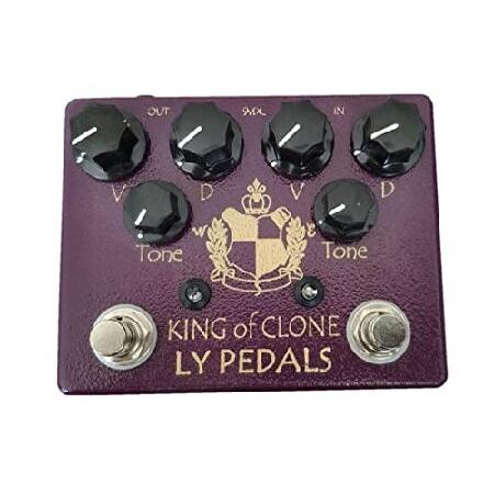 LYR Guitar effect pedal OVERDRIVE pedal electric guitar King Of Pedal Professional effect pedal True bypass, purple, 120 93 65 mm (V4)