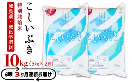 75-3K103新潟県長岡産特別栽培米こしいぶき10kg（5kg×2袋）