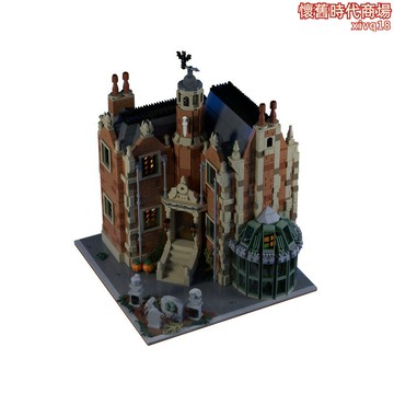【口碑推薦】MOC-195520鬼屋恐怖創意建築積木模型小顆粒兒童益智拼裝積木擺件