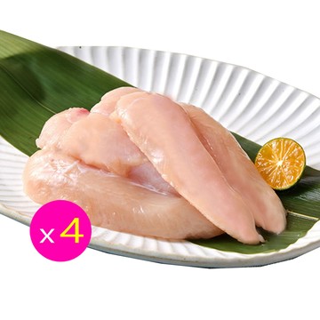 卜蜂 鮮嫩雞里肌 真空6連包x4組(2.7kg/組 生鮮急凍品)