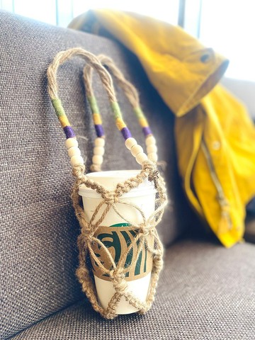 麻繩編織飲料袋D