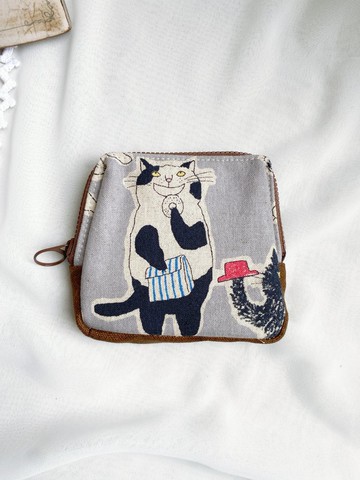 【好日手作】Handmade。就是要貓貓 口袋收納包。小包