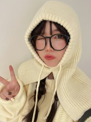 日系秋冬新款巴拉克拉法帽保暖圍脖一體針織毛線帽子護耳雷鋒帽潮 雙11全館免運