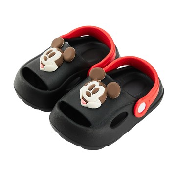 BORUI 柏睿鞋業 兒童款 DN輕量防水涼鞋 立體造型小童胖胖涼鞋  米奇 黑色  150mm