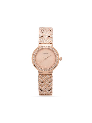 GUESS USA - Treasure quartz 30mm - women - glass/stainless steel - One Size - Gold