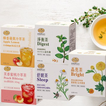 曼寧花草茶 有機茶包 機能茶 舒眠茶 淨衡茶 晶亮茶 檸香蘋果冷萃茶 芙香蜜桃冷萃茶 好氣色茶 冷泡茶 養身茶