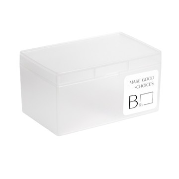 文具/辦公 【茉家】上掀蓋式半透明霧面桌面小盒-加高款1入