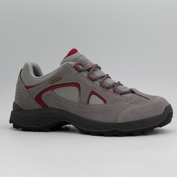 低筒登山健行鞋/防水鞋(A1GCFF07N灰/玫瑰粉/防水/透氣/耐磨)