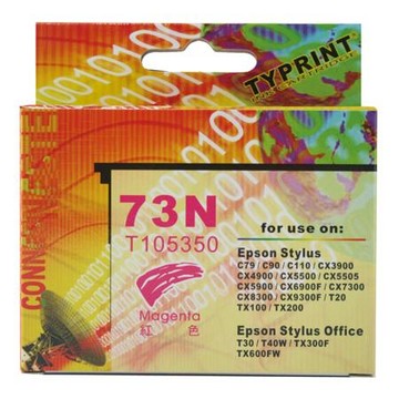 紅石 愛普生EPSON環保(73N)墨水匣/T105350/紅色