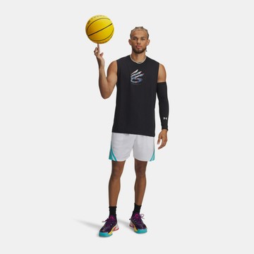 【UNDER ARMOUR】UA 男 Curry Tour Mesh 短褲_6012937-100