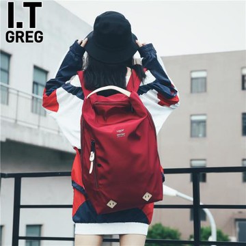 香港I.Tgreg潮流健身旅行背包女ins雙肩包旅游大容量休閑輕便書包