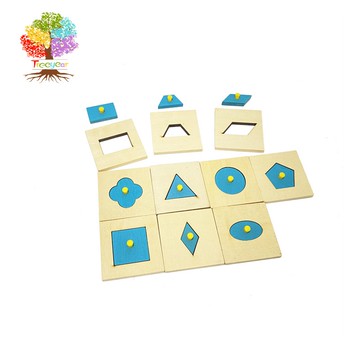 【樹年】蒙氏蒙特梭利幾何圖形拼圖幼稚園早教教具形狀手抓板嵌板木製益智玩具