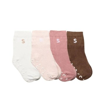Stuckies - 防滑襪4入套組 - 玫瑰花園