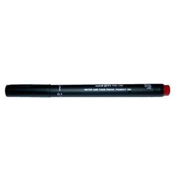 【文具通】三菱pin200 0.1代針筆 紅 A1140105【APP滿額下單4%點數(單一帳號最高1000點)】7/31止