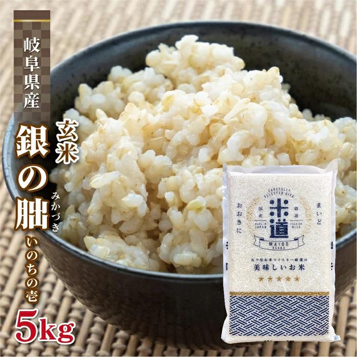 銀の朏 いのちの壱 米 5kg 令和2年産 岐阜県産  米 5キロ 米5kg 米5キロ 白米 送料無料 国内産米 精米 単一原料米 検査米 ブランド米 一等米 保存食